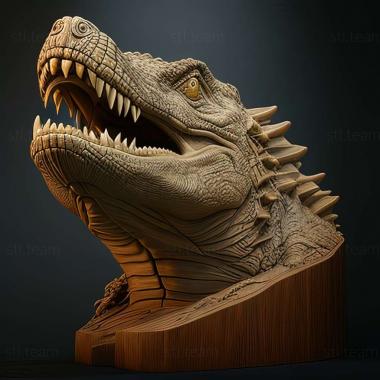 3D model Godzilla crocodile famous animal (STL)